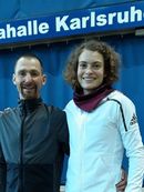 Alina Reh mit ihrem Trainer Jürgen Karl-Austin