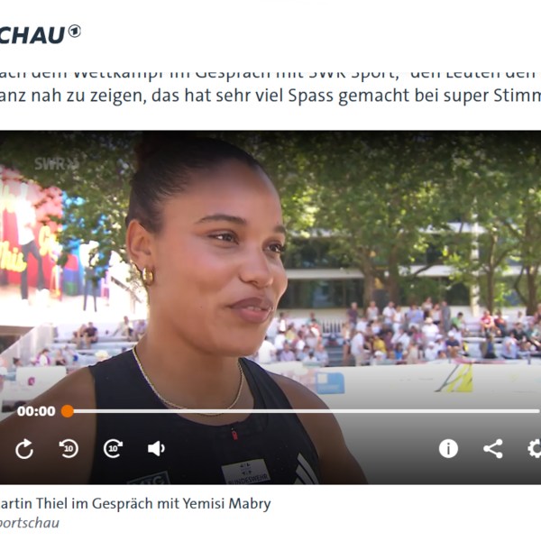 Medienecho: SWR berichtet vom WGV Leichtathletik-Festival