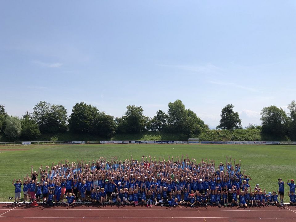 WLV Kinderleicht-Athletik VOR ORT bei strahlendem Sonnenschein in Langenargen