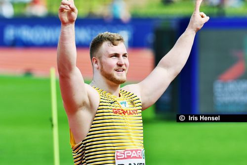 EM München, Tag 1: Simon Bayer belegt im Kugelstoß-Finale Platz elf