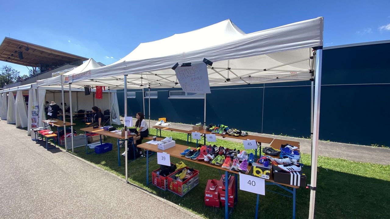 Spikesbörse bei den BW Leichtathletik Finals mit WLV Jugend U16 in Stuttgart