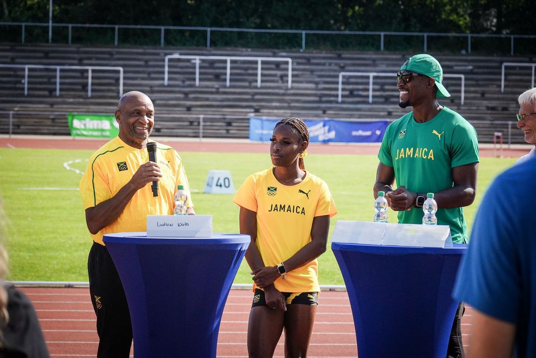 Jamaikanische Leichtathleten trainieren vor Olympischen Spielen in Stuttgart