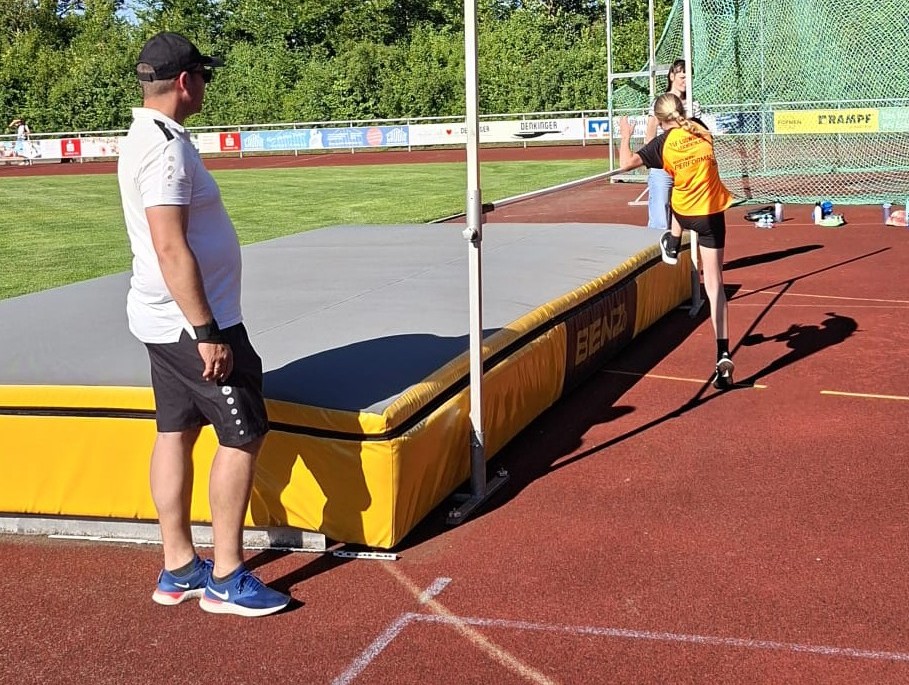 Kommt immer gut an: Scherhochsprung